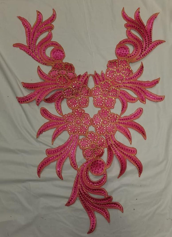 African Neckline Applique