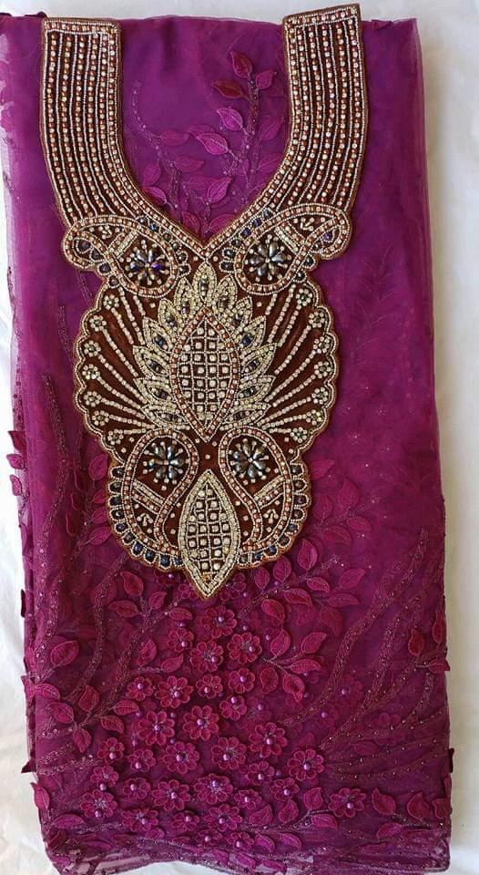 African Neckline Applique 1