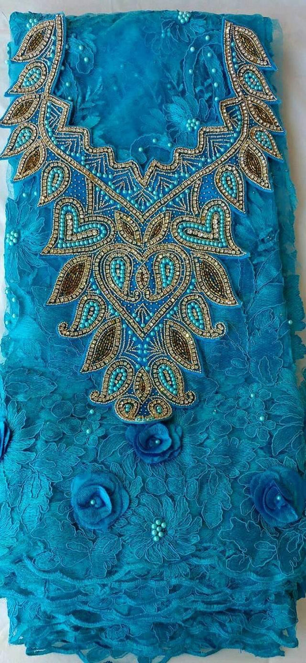 African Neckline Applique