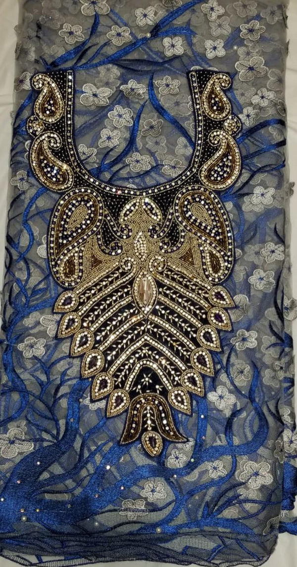 African Neckline Applique