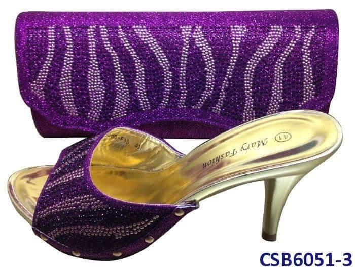 Lovely Purple Shoes Set - Ladybee Swiss Lace