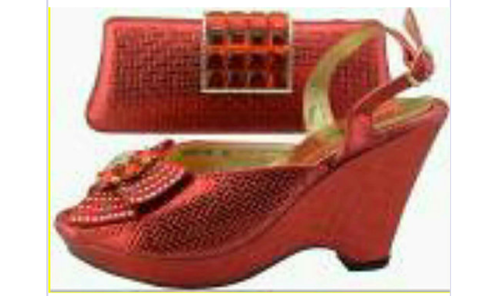 Shoes & Bag Red - Ladybee Swiss Lace