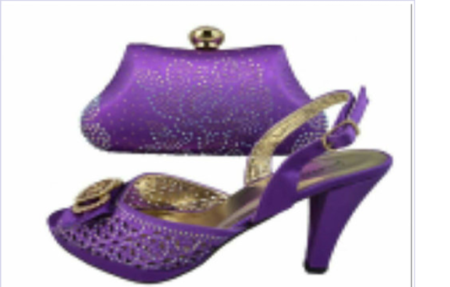 Purple Shoes & Bag 5 - Ladybee Swiss Lace
