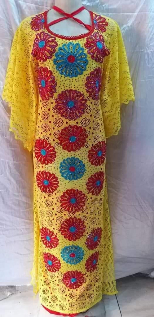 HIGH QUALITY BIG LACE READY TO WEAR DRESS