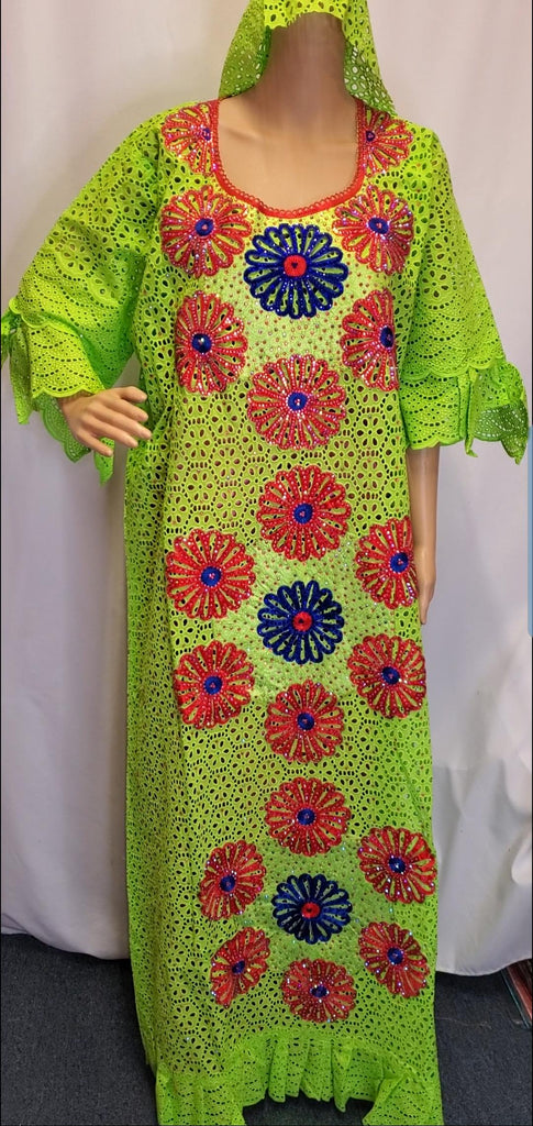HIGH QUALITY BIG LACE READY TO WEAR DRESS
