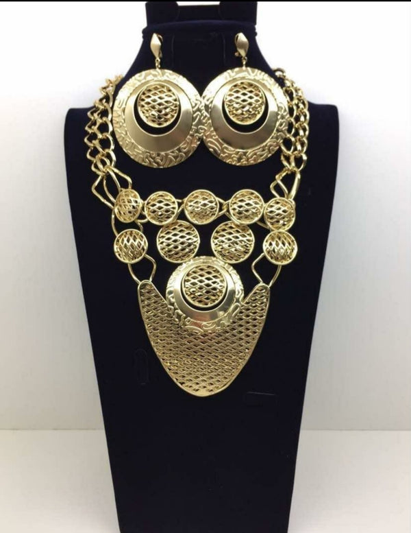 Women fashion gold plated jewelry set