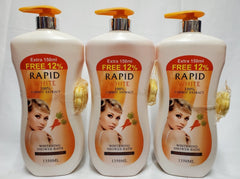 RAPID WHITE CARROT EXTRACT WHITENING SHOWER BATH 1350ML RESULT WITH 5 DAYS