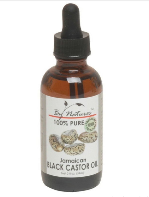 By Nutures 100% Pure Black Castor Oil Jamaican 2oz