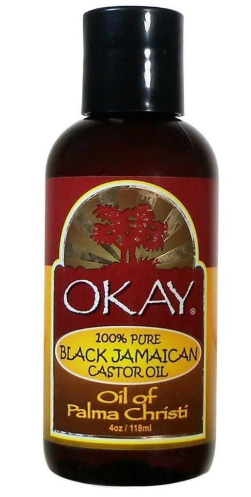 OKAY 100% CASTOR OIL 4 OZ -BLACK JAMAICAN