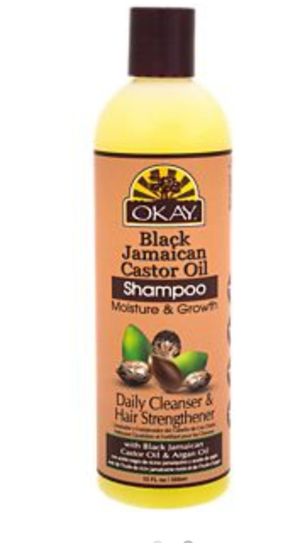 OKAY BLACK JAMAICAN CASTOR OIL SHAMPOO 12 OZ