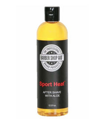 Barber Shop Aid Sport Heat Aftershave with Aloe 12.5 oz