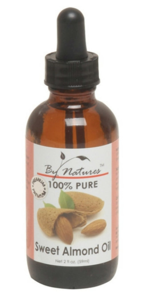 BY NATURES 100%  PURE SWEET  ALMOND OIL 2oz