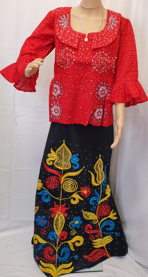 BLOUSE LACE  WITH SKIRT