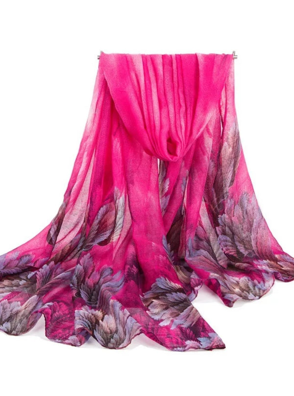 Silk Cotton Scarf Women Luxury hijab Long Scarf