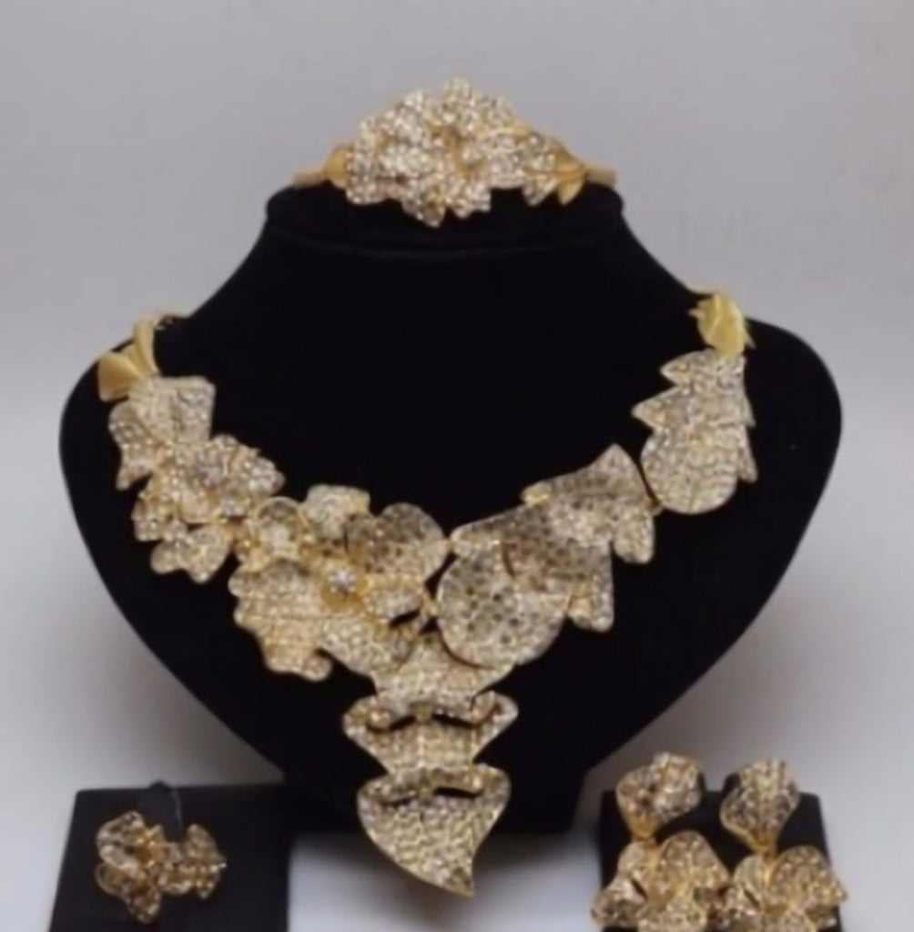 Gold Plated  Classic 4PIC Lovely Beautiful Jewerlry Set