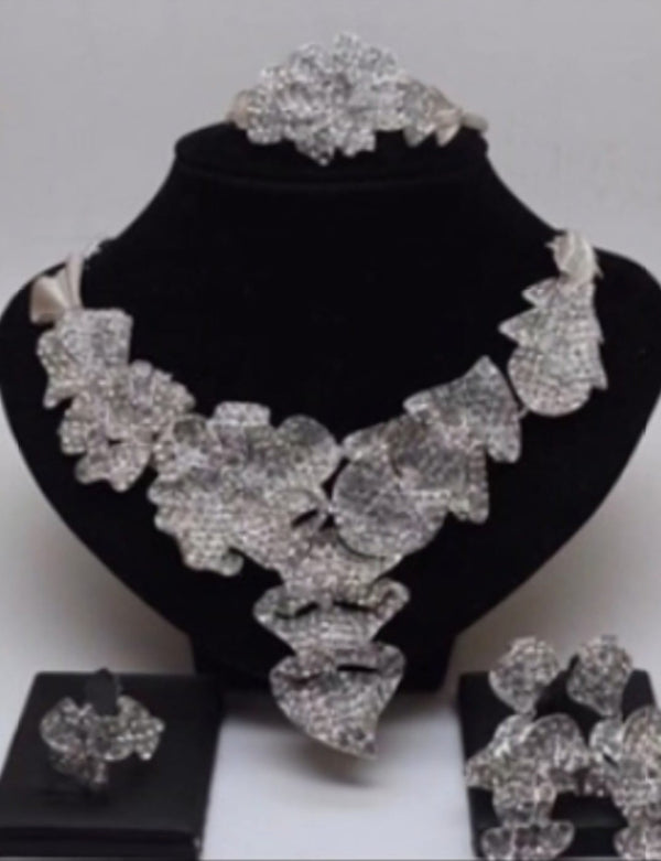 Gold Plated silver  Classic 4PIC Lovely Beautiful Jewerlry Set