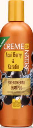 CREME OF NATURE SHAMPOO ACAI BERRY&KERATIN STRENG