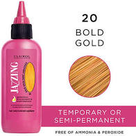 CLAIROL JAZZING NO-AMMONIA NO-PEROXIDE HAIR COLOR - #20 BOLD GOLD