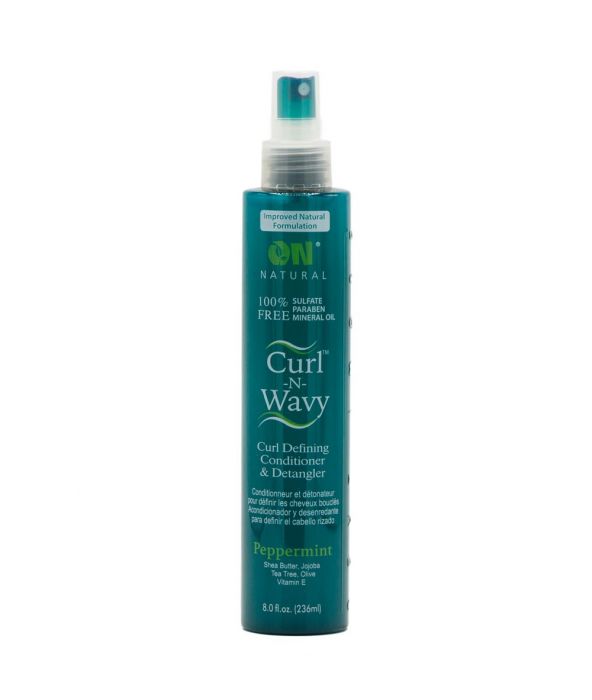 ON NATURAL CURL N WAVY DETANGLER- PEPPERMINT 8 OZ