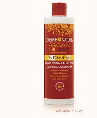 CREME OF NATURE ARGAN OIL CO-WASH CLEANSING CONDITIONER 12 OZ