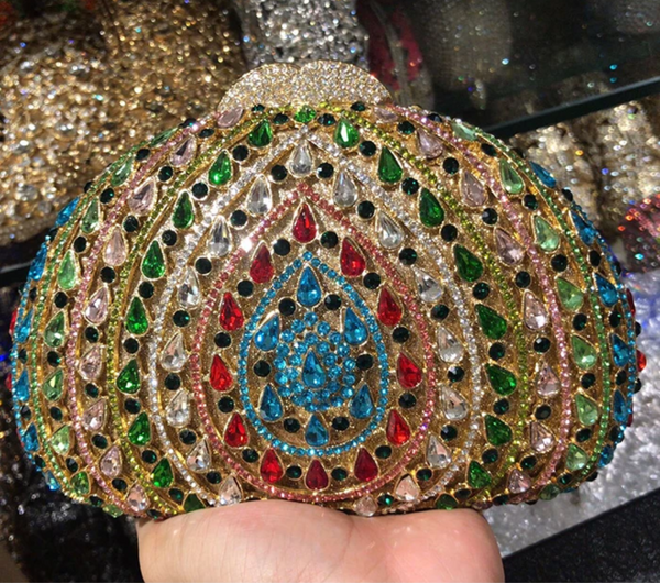 EXQUISITE CLASSIC DAZZING CRYSTAL ELEGANT  PARTY PURSE