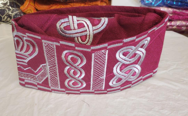 TRADITIONAL MEN CAP/ FILA MAGENTA NATIVE WEAR