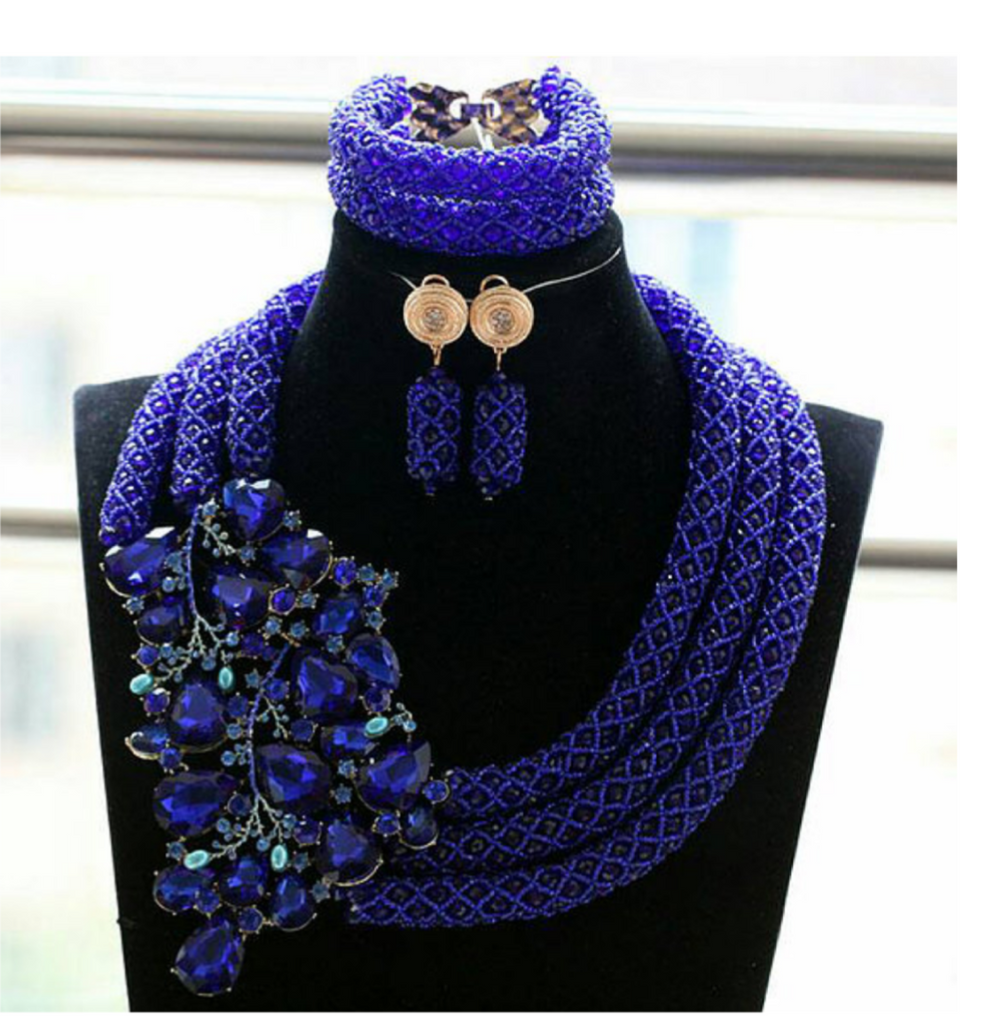 Women Complete Beads Jewelry Set 2 - Ladybee Swiss Lace