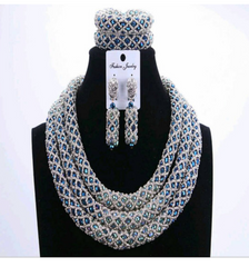 Women Complete Beads Jewelry Set 2 - Ladybee Swiss Lace