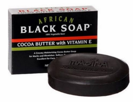 African Black Soap Cocoa Butter With Vitamin E 3.5 oz