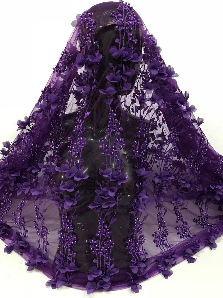 New Arriva 3d Fabric - Ladybee Swiss Lace