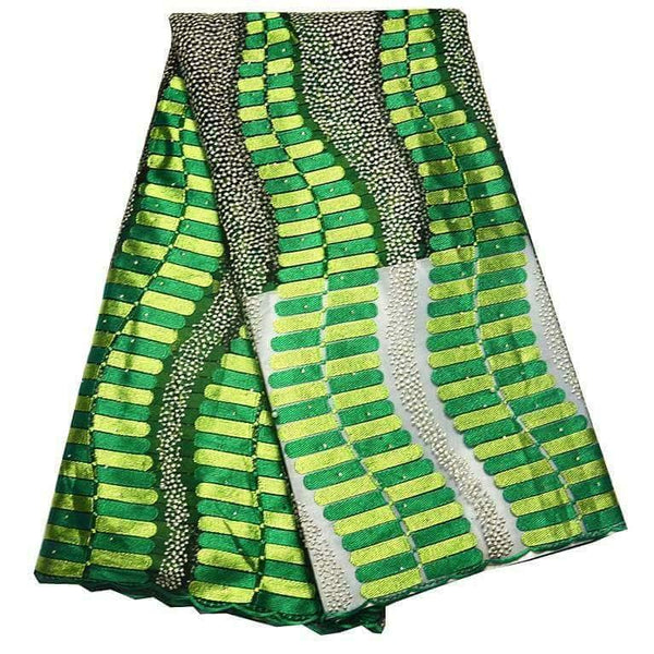 Green Net Lace Fabric - Ladybee Swiss Lace