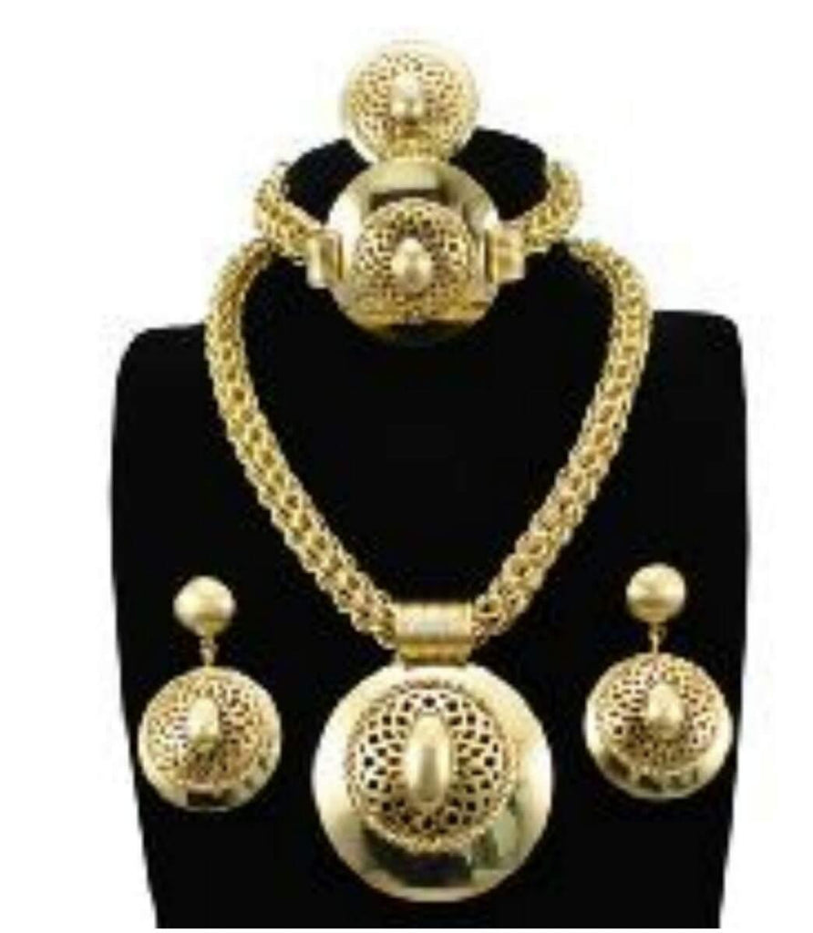 Complete Gold Set Jewelry Set - Ladybee Swiss Lace