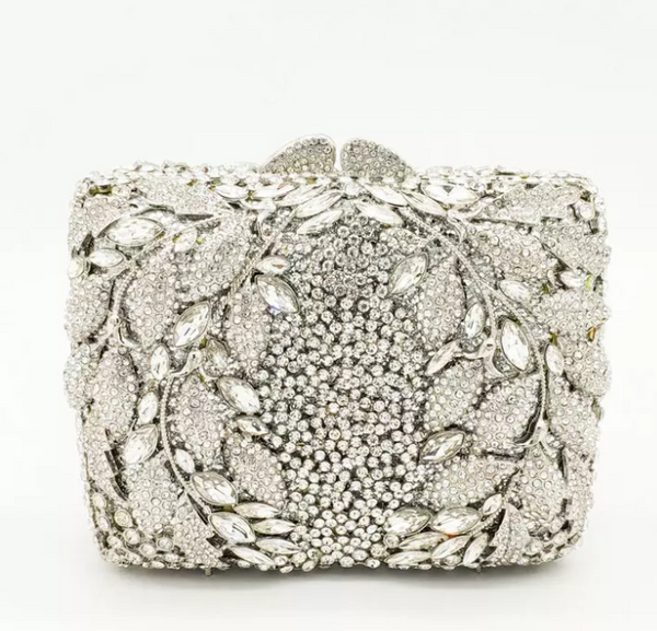 LOVELY SILVER BLINBLIN CRYSTAL BAG - Ladybee Swiss Lace