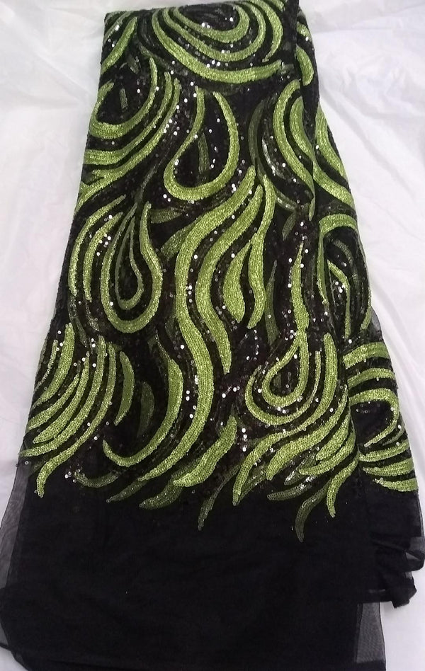 Tulle Sequence Wedding Fabric - Ladybee Swiss Lace