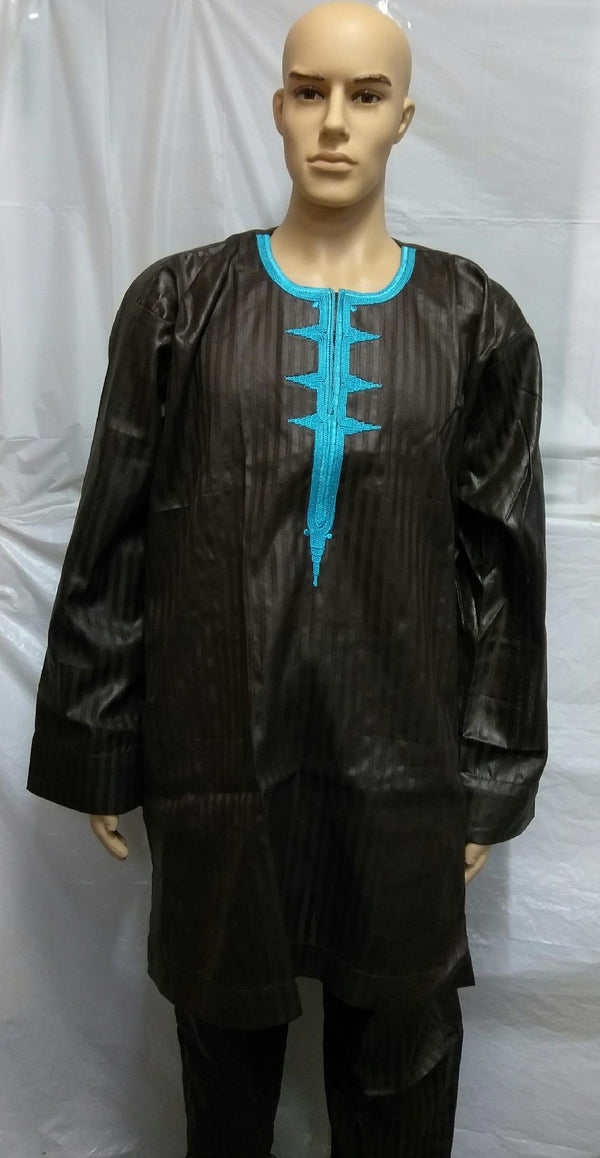 African Men Clothing Traditional  Outfit Complete Set - Ladybee Swiss Lace