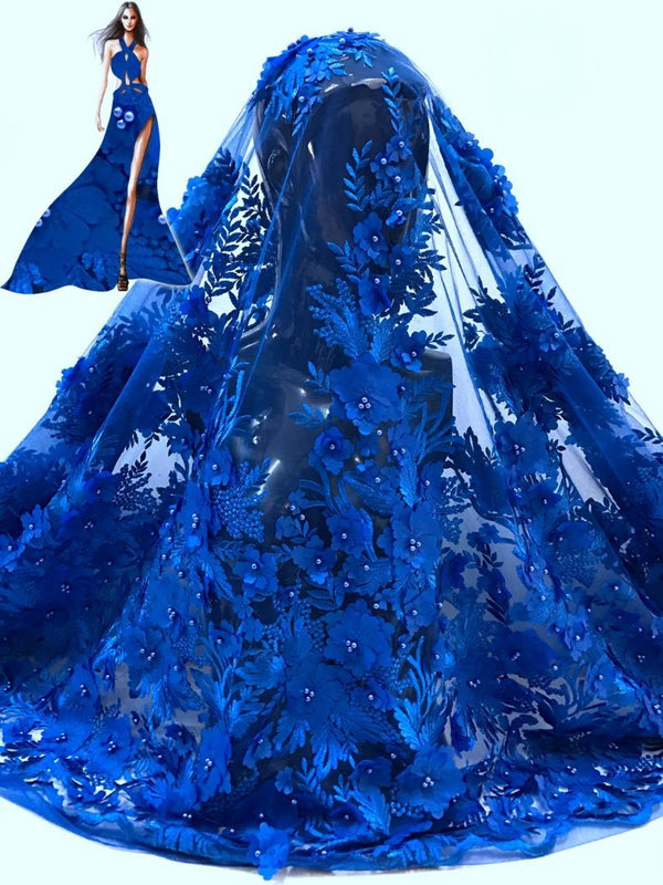 New Arriva 3D with Gorgeous Flowers - Ladybee Swiss Lace