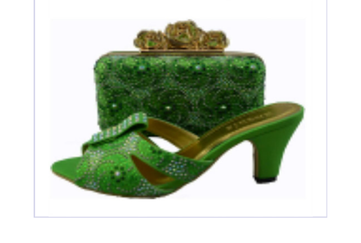 Green Shoes Set 001 - Ladybee Swiss Lace