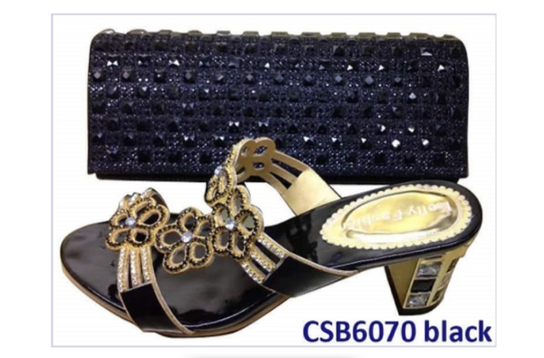 Black Shoes Set - Ladybee Swiss Lace