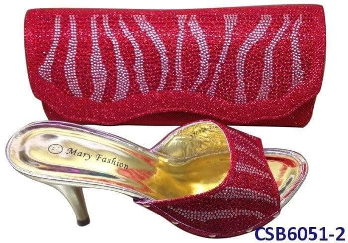 Red Shoes & Bag 1 - Ladybee Swiss Lace