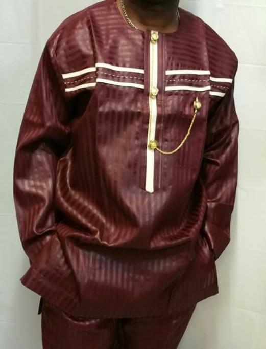 AFRICAN MEN'S COMPLETE  SET OF OUTFIT - Ladybee Swiss Lace