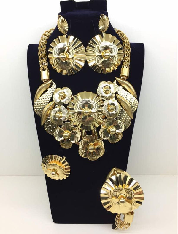 Owanbe party 1 complete jewelry set - Ladybee Swiss Lace