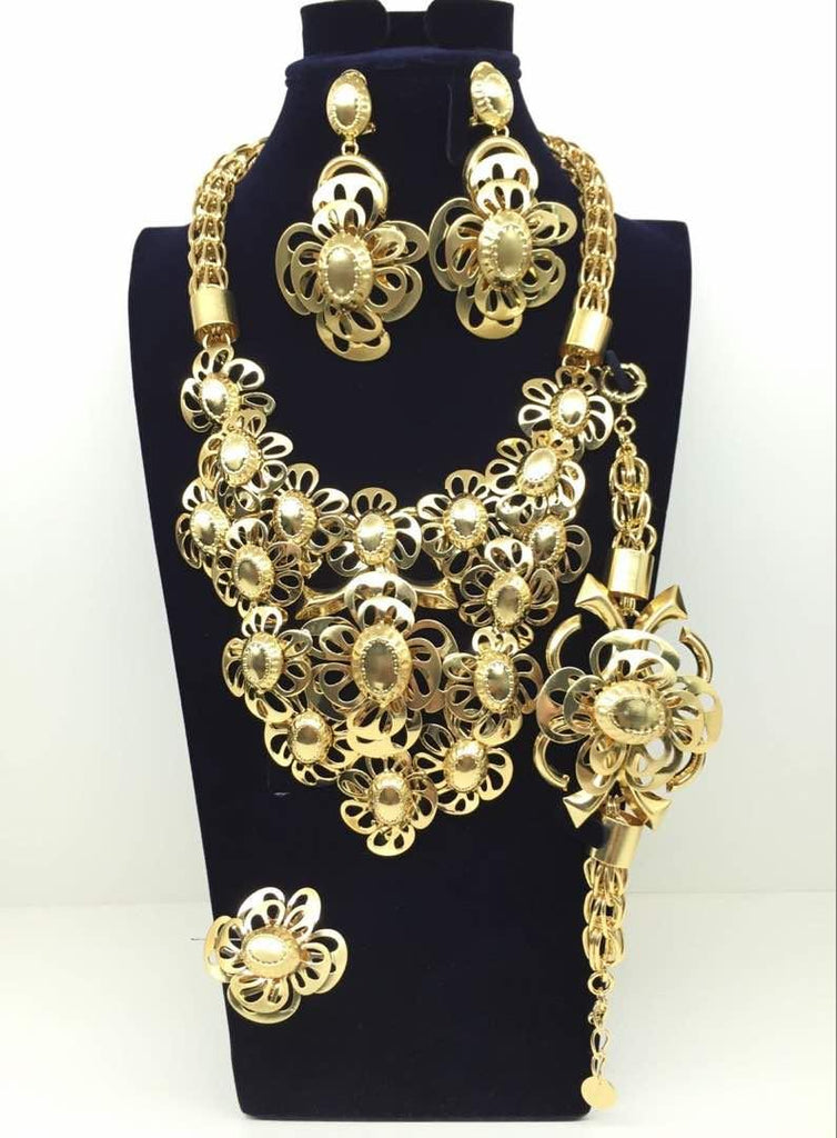 African Party Complete Jewelry set - Ladybee Swiss Lace