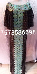 HIGH QUALITY  SENEGALESE CLASSIC READY MADE DRESS FULLY STONED