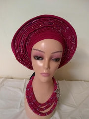 Mixed StoneS Already Made Headtie - Ladybee Swiss Lace