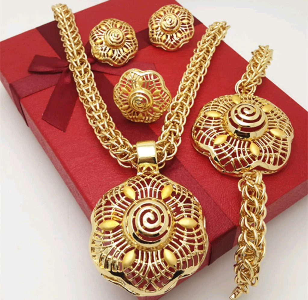 Fashion gold jewelry set