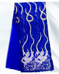 Full Stone Tulle Lace Fabric - Ladybee Swiss Lace