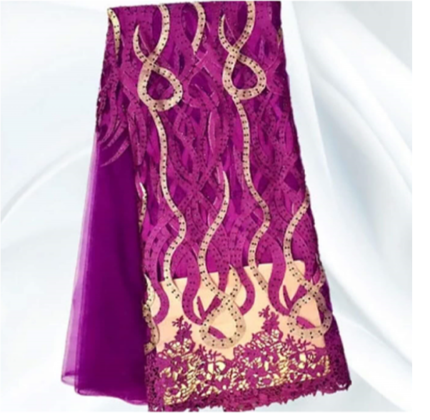Full Stone Tulle Lace Fabric - Ladybee Swiss Lace
