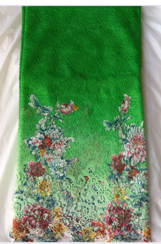 Lovely Green Cord Lace - Ladybee Swiss Lace