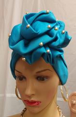 Turban Cap - Ladybee Swiss Lace