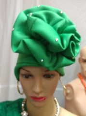 Turban Cap - Ladybee Swiss Lace